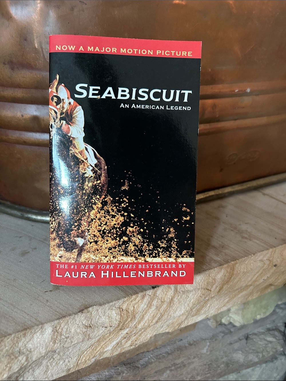 Seabiscuit Paperback Book by Laura Hillenbrand - Black & Red Cover